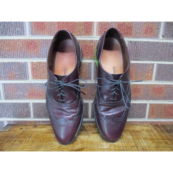 Allen Edmonds Mens Marlow Brown Leather Wingtip Oxford Dress Shoes 9 D USA main image 16